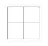 Four squares arranged in a two by two pattern.